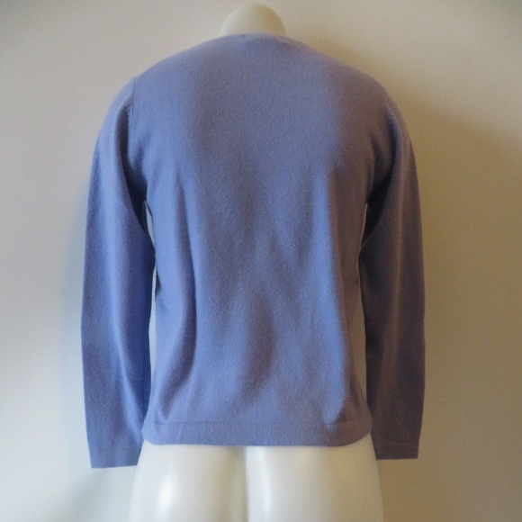 SUTTON STUDIO CASHMERE LILAC SWEATER SIZE-S* - Picture 4 of 5